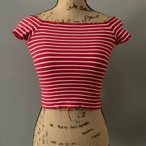 SHOULDER LESS CROP TOP FROM H&M!!